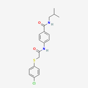 4-({[(4-chlorophenyl)thio]acetyl}amino)-N-isobutylbenzamide