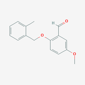 5-Methoxy-2-((2-methylbenzyl)oxy)benzaldehyde