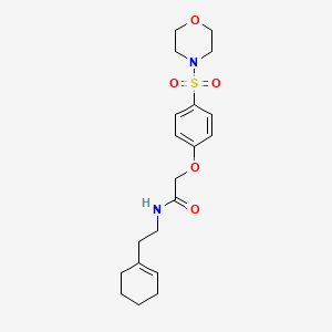 N-[2-(1-cyclohexen-1-yl)ethyl]-2-[4-(4-morpholinylsulfonyl)phenoxy]acetamide