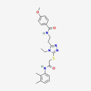 N-{2-[5-({2-[(2,3-dimethylphenyl)amino]-2-oxoethyl}thio)-4-ethyl-4H-1,2,4-triazol-3-yl]ethyl}-4-methoxybenzamide