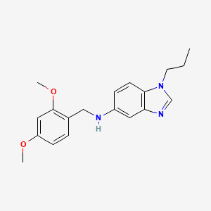 N-[(2,4-DIMETHOXYPHENYL)METHYL]-1-PROPYL-1H-1,3-BENZODIAZOL-5-AMINE