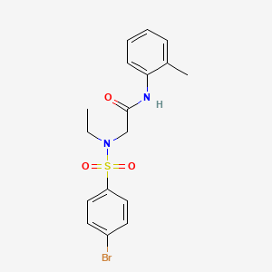 N~2~-[(4-bromophenyl)sulfonyl]-N~2~-ethyl-N-(2-methylphenyl)glycinamide