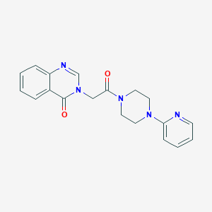 molecular formula C19H19N5O2 B360206 3-[2-Oxo-2-(4-pyridin-2-ylpiperazin-1-yl)ethyl]quinazolin-4-one CAS No. 919738-70-8