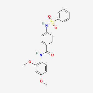 N-(2,4-dimethoxyphenyl)-4-[(phenylsulfonyl)amino]benzamide