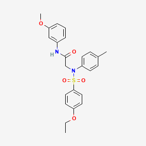 N~2~-[(4-ethoxyphenyl)sulfonyl]-N~1~-(3-methoxyphenyl)-N~2~-(4-methylphenyl)glycinamide