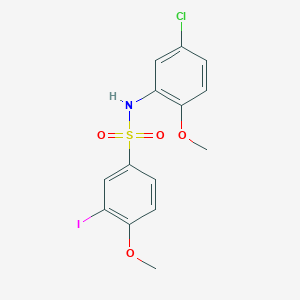 N-(5-chloro-2-methoxyphenyl)-3-iodo-4-methoxybenzenesulfonamide