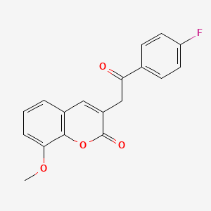 3-[2-(4-fluorophenyl)-2-oxoethyl]-8-methoxy-2H-chromen-2-one