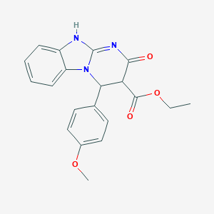molecular formula C20H19N3O4 B360214 Ethyl 4-(4-methoxyphenyl)-2-oxo-1,2,3,4-tetrahydropyrimido[1,2-a]benzimidazole-3-carboxylate CAS No. 896664-12-3