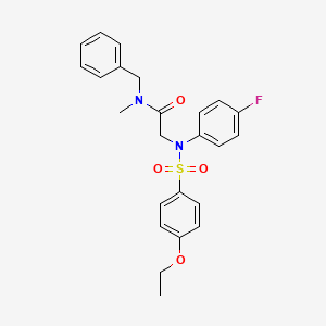 N~1~-benzyl-N~2~-[(4-ethoxyphenyl)sulfonyl]-N~2~-(4-fluorophenyl)-N~1~-methylglycinamide