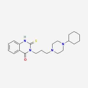 3-[3-(4-cyclohexyl-1-piperazinyl)propyl]-2-thioxo-2,3-dihydro-4(1H)-quinazolinone