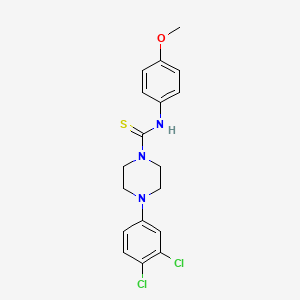 4-(3,4-dichlorophenyl)-N-(4-methoxyphenyl)-1-piperazinecarbothioamide