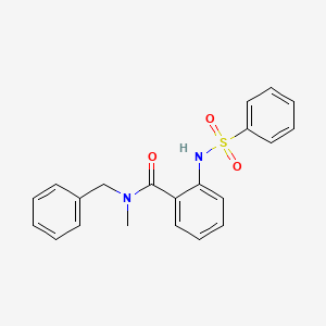 N-benzyl-N-methyl-2-[(phenylsulfonyl)amino]benzamide