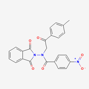 N-(1,3-dioxo-1,3-dihydro-2H-isoindol-2-yl)-N-[2-(4-methylphenyl)-2-oxoethyl]-4-nitrobenzamide