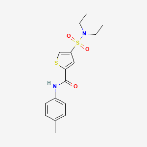 4-(diethylsulfamoyl)-N-(4-methylphenyl)thiophene-2-carboxamide