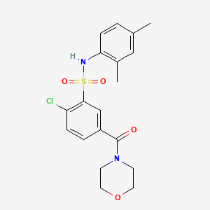 2-chloro-N-(2,4-dimethylphenyl)-5-(4-morpholinylcarbonyl)benzenesulfonamide