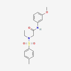 N~2~-ethyl-N~1~-(3-methoxyphenyl)-N~2~-[(4-methylphenyl)sulfonyl]glycinamide