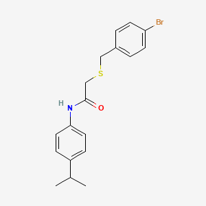 2-[(4-bromobenzyl)thio]-N-(4-isopropylphenyl)acetamide