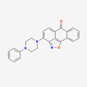 3-(4-phenyl-1-piperazinyl)-6H-anthra[1,9-cd]isoxazol-6-one