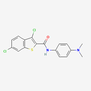 3,6-dichloro-N-[4-(dimethylamino)phenyl]-1-benzothiophene-2-carboxamide