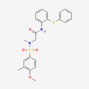 N~2~-[(4-methoxy-3-methylphenyl)sulfonyl]-N~2~-methyl-N~1~-[2-(phenylthio)phenyl]glycinamide