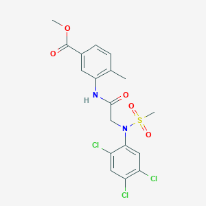 methyl 4-methyl-3-{[N-(methylsulfonyl)-N-(2,4,5-trichlorophenyl)glycyl]amino}benzoate