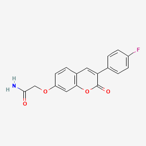 2-{[3-(4-fluorophenyl)-2-oxo-2H-chromen-7-yl]oxy}acetamide