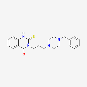 3-[3-(4-Benzylpiperazin-1-YL)propyl]-2-sulfanylidene-1,2,3,4-tetrahydroquinazolin-4-one