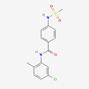 N-(5-chloro-2-methylphenyl)-4-[(methylsulfonyl)amino]benzamide