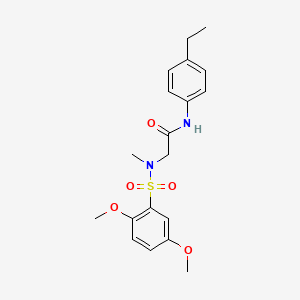 N~2~-[(2,5-dimethoxyphenyl)sulfonyl]-N~1~-(4-ethylphenyl)-N~2~-methylglycinamide