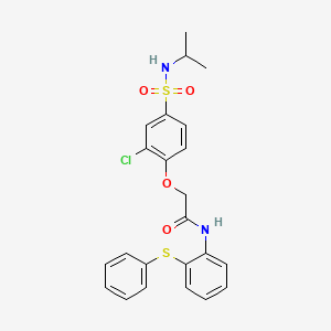 2-{2-chloro-4-[(isopropylamino)sulfonyl]phenoxy}-N-[2-(phenylthio)phenyl]acetamide