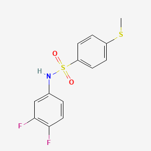 N-(3,4-difluorophenyl)-4-(methylthio)benzenesulfonamide