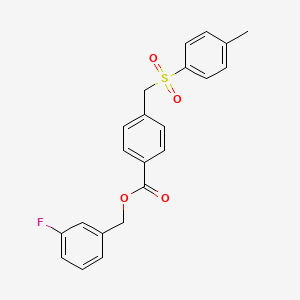 3-fluorobenzyl 4-{[(4-methylphenyl)sulfonyl]methyl}benzoate