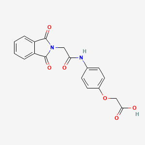 (4-{[(1,3-dioxo-1,3-dihydro-2H-isoindol-2-yl)acetyl]amino}phenoxy)acetic acid