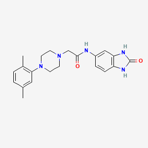 2-[4-(2,5-dimethylphenyl)-1-piperazinyl]-N-(2-oxo-2,3-dihydro-1H-benzimidazol-5-yl)acetamide