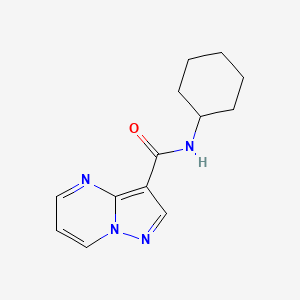 N-cyclohexylpyrazolo[1,5-a]pyrimidine-3-carboxamide