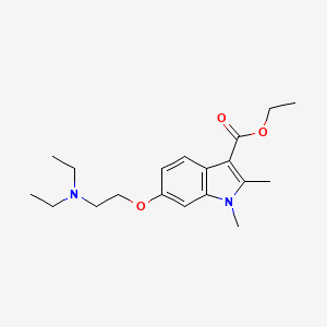 ethyl 6-[2-(diethylamino)ethoxy]-1,2-dimethyl-1H-indole-3-carboxylate