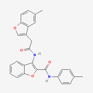 3-{[(5-methyl-1-benzofuran-3-yl)acetyl]amino}-N-(4-methylphenyl)-1-benzofuran-2-carboxamide