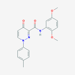 molecular formula C20H19N3O4 B360261 N-(2,5-dimethoxyphenyl)-1-(4-methylphenyl)-4-oxo-1,4-dihydropyridazine-3-carboxamide CAS No. 898492-71-2