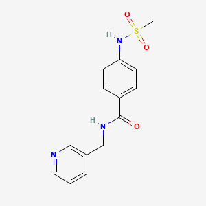 4-[(methylsulfonyl)amino]-N-(3-pyridinylmethyl)benzamide