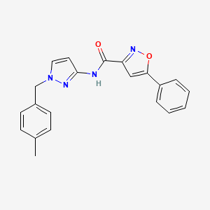 N-[1-(4-methylbenzyl)-1H-pyrazol-3-yl]-5-phenyl-3-isoxazolecarboxamide