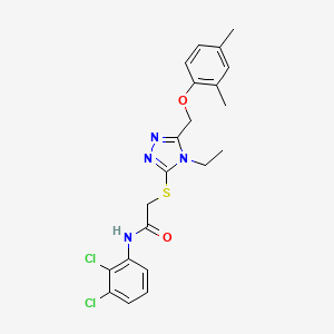 N-(2,3-dichlorophenyl)-2-({5-[(2,4-dimethylphenoxy)methyl]-4-ethyl-4H-1,2,4-triazol-3-yl}thio)acetamide