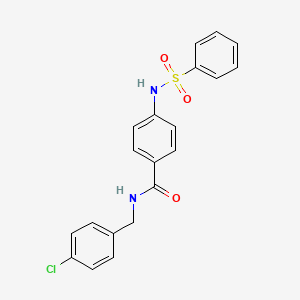 N-(4-chlorobenzyl)-4-[(phenylsulfonyl)amino]benzamide