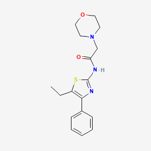 N-(5-ethyl-4-phenyl-1,3-thiazol-2-yl)-2-(4-morpholinyl)acetamide