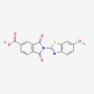 2-(6-Methoxy-1,3-benzothiazol-2-yl)-1,3-dioxoisoindole-5-carboxylic acid