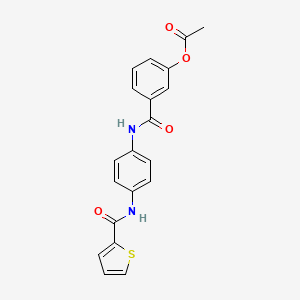 molecular formula C20H16N2O4S B3602740 3-[({4-[(2-thienylcarbonyl)amino]phenyl}amino)carbonyl]phenyl acetate 