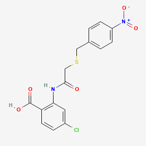 4-chloro-2-({[(4-nitrobenzyl)thio]acetyl}amino)benzoic acid