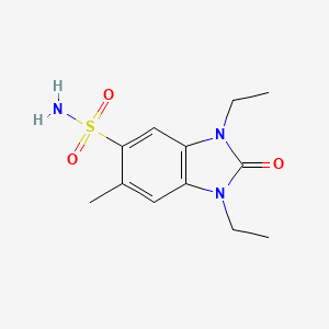 1,3-diethyl-6-methyl-2-oxo-2,3-dihydro-1H-benzimidazole-5-sulfonamide