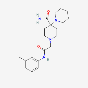 1'-{2-[(3,5-dimethylphenyl)amino]-2-oxoethyl}-1,4'-bipiperidine-4'-carboxamide