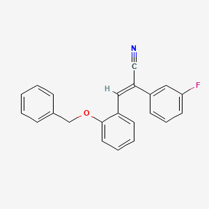 3-[2-(benzyloxy)phenyl]-2-(3-fluorophenyl)acrylonitrile