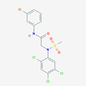 N~1~-(3-bromophenyl)-N~2~-(methylsulfonyl)-N~2~-(2,4,5-trichlorophenyl)glycinamide